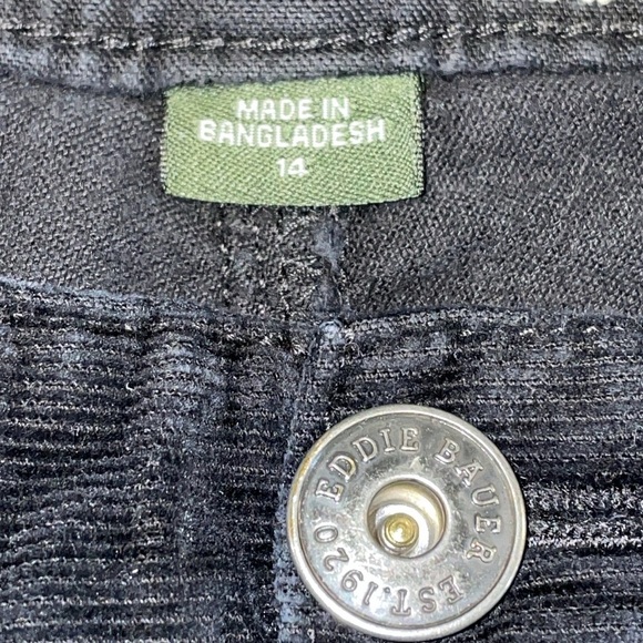 Eddie Bauer Curvy Fit Boot Cut Black Corduroy Pants. Size 14. - Picture 5 of 7
